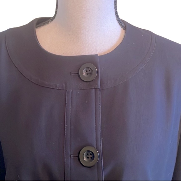 Chico’s Black Stretch Button Down Jacket Size 8 - Picture 6 of 12